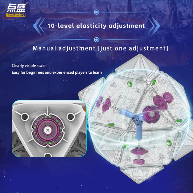 DianSheng Googol 9cm Magnetic Large Skewb